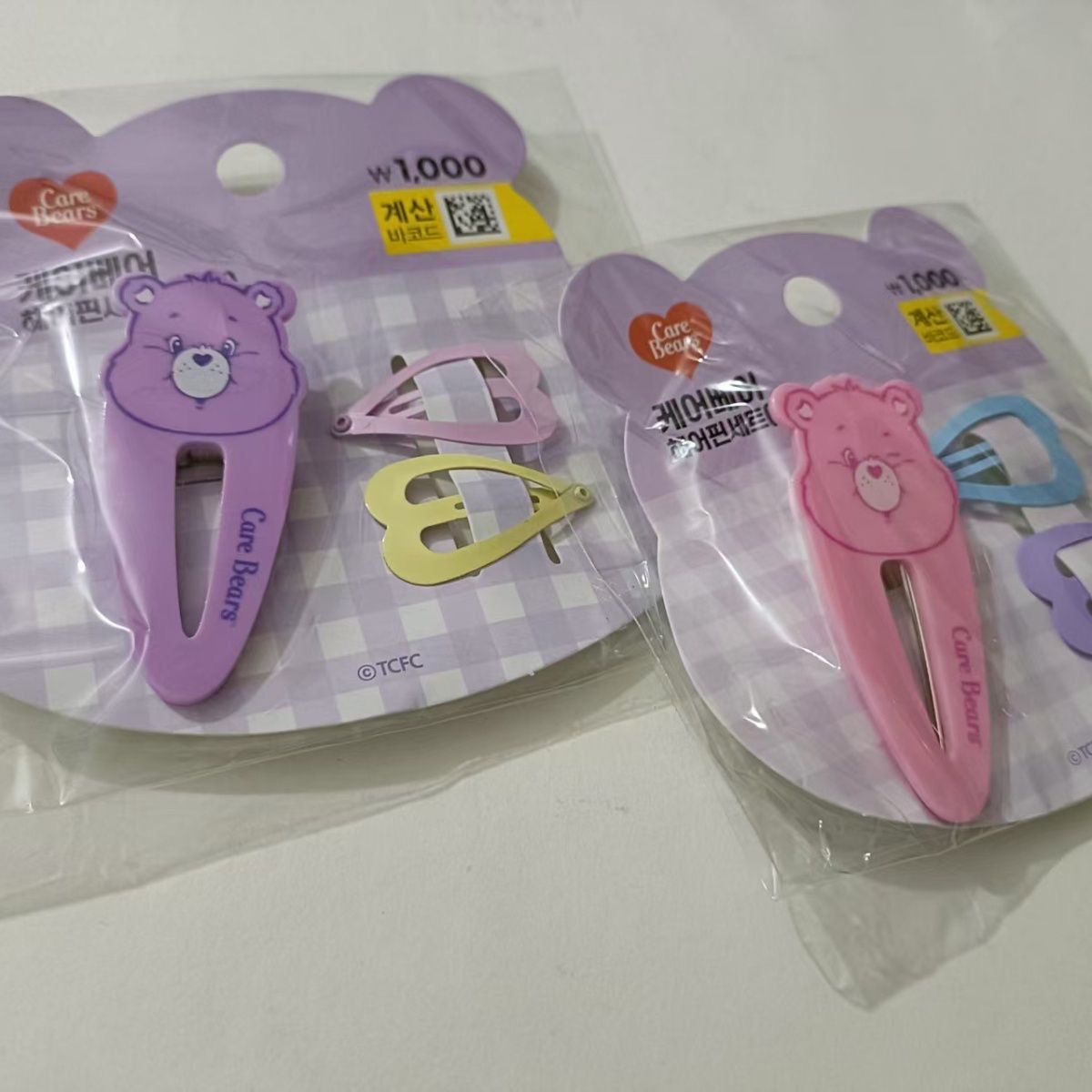 Hair Care Zinc - ชุดกิ๊บติดผมแคร์แบร์, กิ๊บติดผมรูปหมีการ์ตูนน่ารัก, เครื่องประดับสำหรับเด็กผู้หญิง, ใส่ได้ทุกวัน