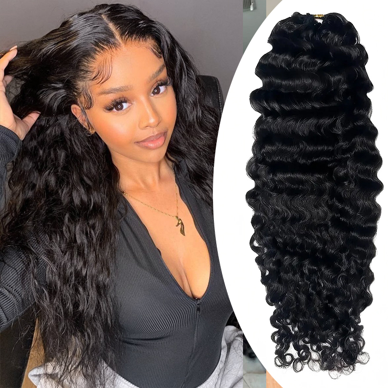 Hair Care Color - ผมถักโครเชต์ลอนคลื่นสำหรับผู้หญิงผิวดำ ผมลอนแบบฝรั่งเศส น้ำหนัก 60 กรัม แบบแยกช่อ