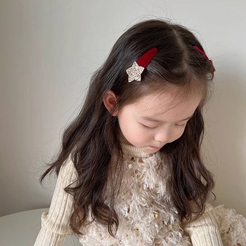 Hair Care For Baby - กิ๊บติดผมรูปดาวแบบเกาหลี 1 คู่ สำหรับเด็กผู้หญิง ทารก กิ๊บ