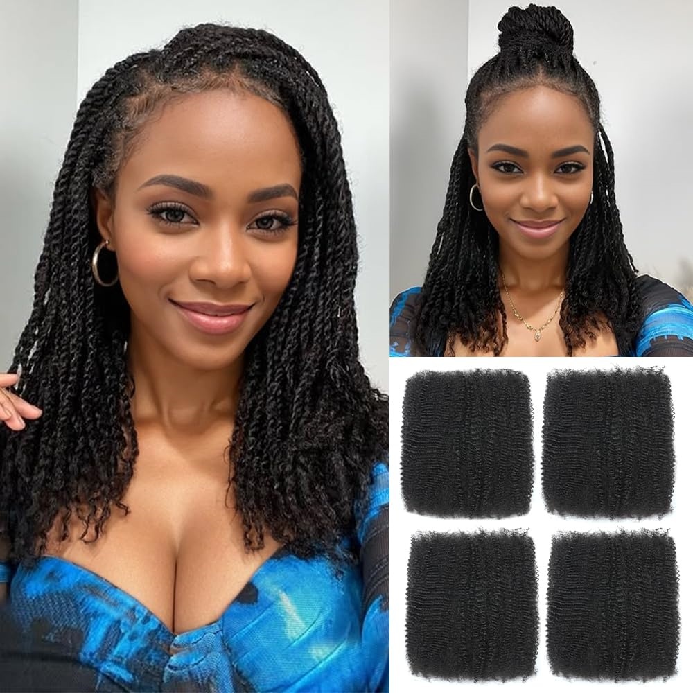 Hair Care Color - ผมแท้แบบ Afro Kinky Curly สำหรับถักเปีย 1/3/5