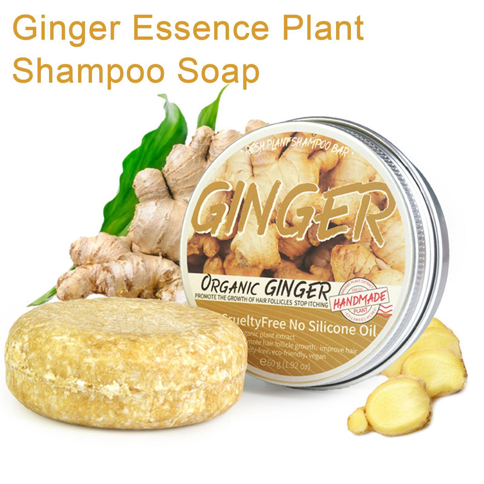 Hair Care Elseve - สบู่ขิง polygnum สบู่แชมพูทำสบู่ผมแบบเย็นทำจากพืชแท้ดูแลเส้นผมแชมพูสระผม