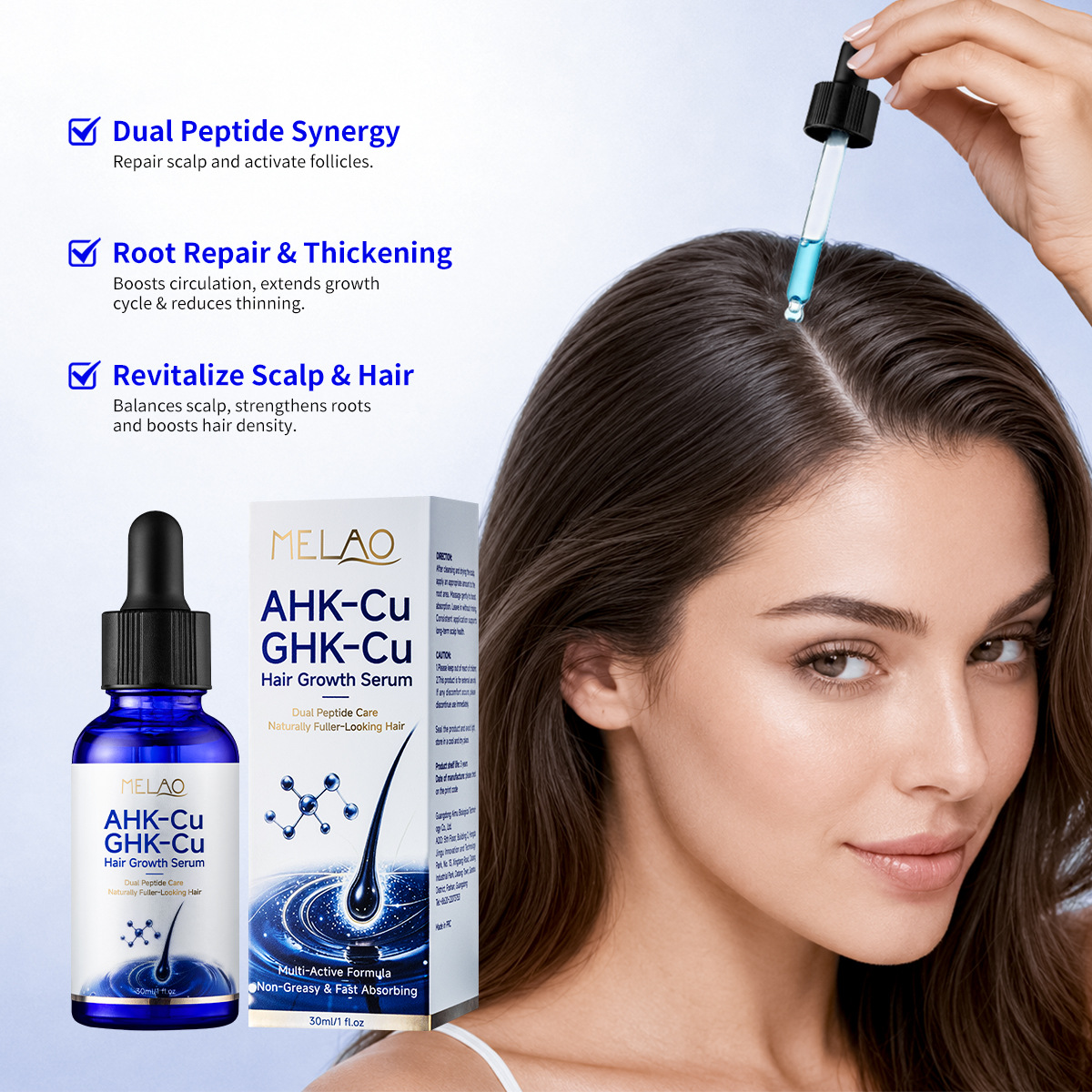 เซรั่มปลูกผมคู่เปปไทด์ทองแดง 3 - Hair Care Elseve บทวิจารณ์และราคา