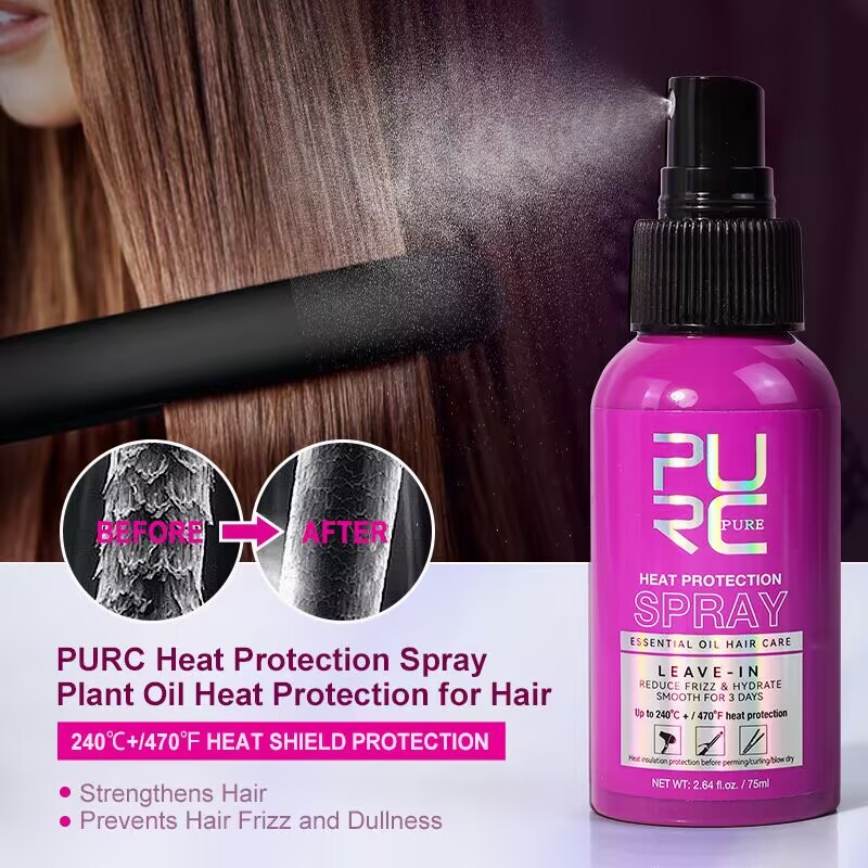 สเปรย์ป้องกันความร้อน PURC ผสม - Hair Care Heat Protectant บทวิจารณ์และราคา