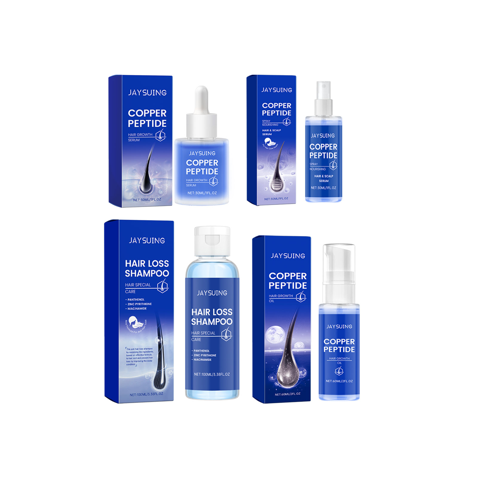 Copper Peptide แชมพู Hair Grow - Hair Care Essence บทวิจารณ์และราคา