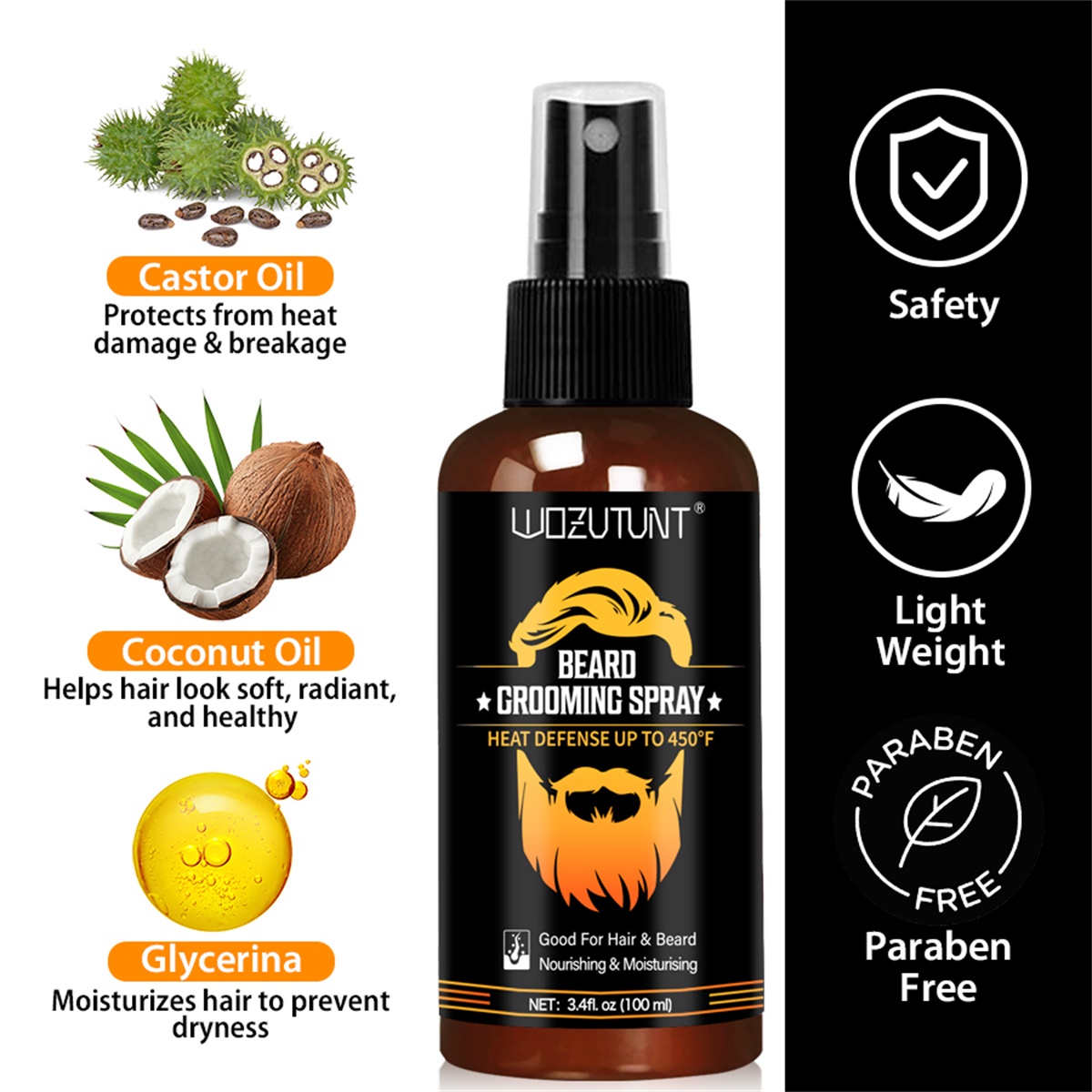 สเปรย์ดูแลเครา ครีมนวดผมสำหรับ - Hair Care Heat Protectant บทวิจารณ์และราคา