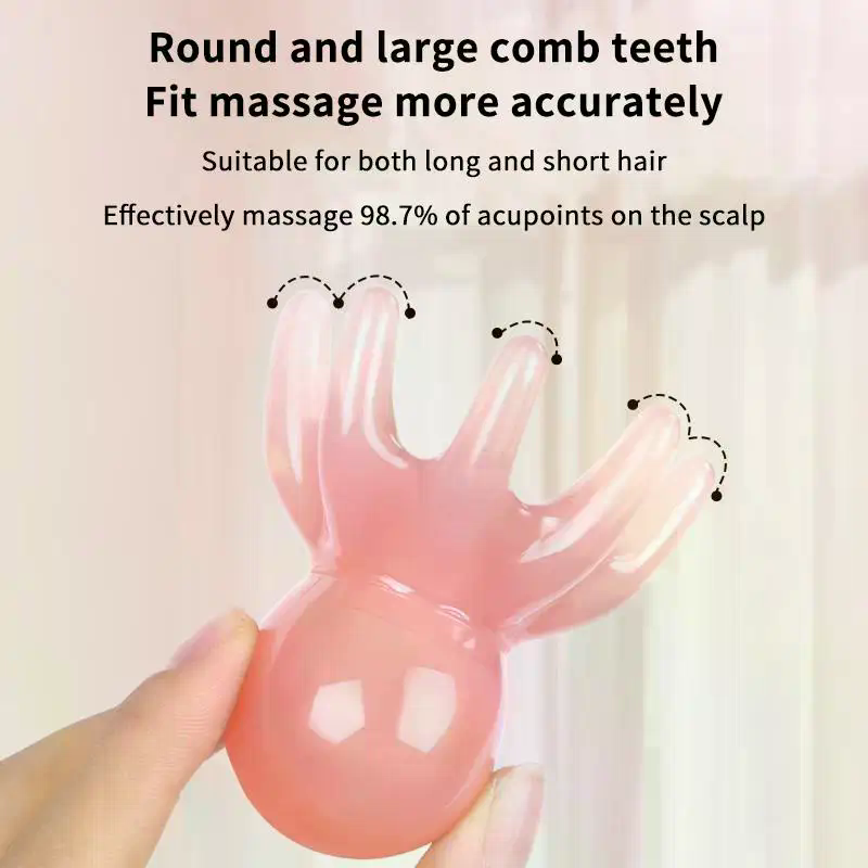 หวีนวดหนังศีรษะรูปปลาหมึกเรซิน - Hair Care Daily บทวิจารณ์และราคา