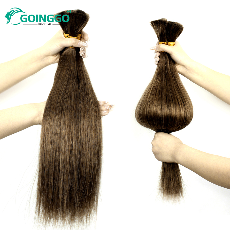 4 # ผมตรงสีน้ำตาลช็อคโกแลตต่อผ - Crochet Braiding Hair บทวิจารณ์และราคา